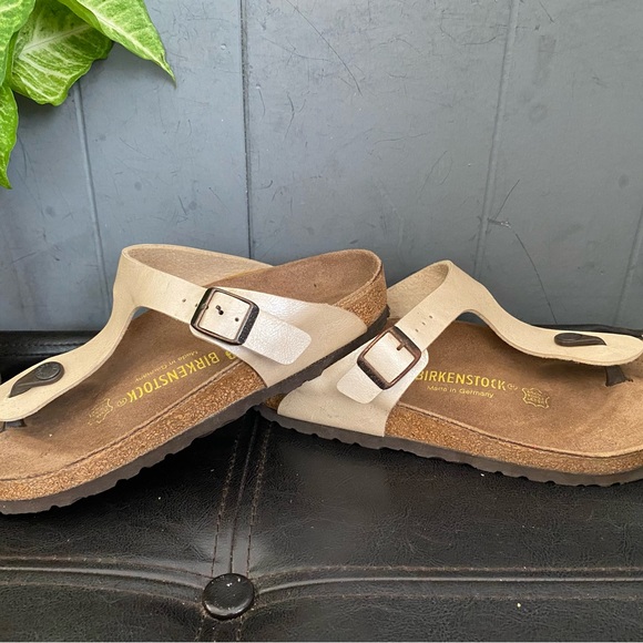 Pre-owned Birkenstock Gizeh Women's Beige Sandals 39/8 - Picture 8 of 8